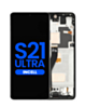 LCD Assembly with Frame for Galaxy S21 Ultra (G998) (Phantom Black) (Aftermarket Incell)