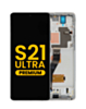 OLED Assembly with Frame for Galaxy S21 Ultra (G998) (Phantom Silver) (Premium)