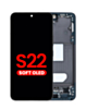 OLED Assembly with Frame for Galaxy S22 (S901) (Phantom Black) (Aftermarket Plus Soft)