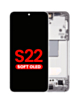 OLED Assembly with Frame for Galaxy S22 (S901) (White) (Aftermarket Plus Soft)