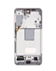 OLED Assembly with Frame for Galaxy S22 (S901) (White) (Aftermarket Plus Soft)