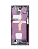 OLED Assembly with Frame for Galaxy S22 Ultra (S908) (Burgundy) (Service Pack)