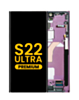 Buy the OLED Assembly with Frame for the Galaxy S22 Ultra S908 in Burgundy, premium model.
