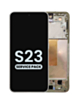 OLED Assembly with Frame for Galaxy S23 (S911) (Cream) (Service Pack)