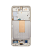 OLED Assembly with Frame for Galaxy S23 (S911) (Cream) (Aftermarket Plus Soft)