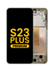 OLED Assembly with Frame for Galaxy S23 Plus (S916) (Cream) (Premium)