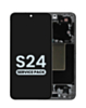 OLED Assembly with Frame for Galaxy S24 (S921) (Onyx Black) (Service Pack)