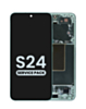 Grab the wholesale OLED Assembly with Frame for Galaxy S24 S921 in jade green, service pack.
