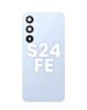Purchase the Back Glass with Adhesive for Galaxy S24 FE with no logo in Blue.
