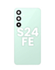Back Cover Glass with Camera Lens and Adhesive for Galaxy S24 FE (S721) (No Logo) (Mint)