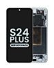 OLED Assembly with Frame for Galaxy S24 Plus (S926) (Marble Gray) (Service Pack)