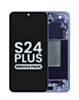 OLED Assembly with Frame for Galaxy S24 Plus (S926) (Cobalt Violet) (Service Pack)