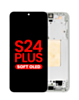 OLED Assembly with Frame for Galaxy S24 Plus (S926) (Marble Gray) (Aftermarket Plus Soft)