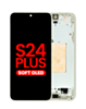 OLED Assembly with Frame for Galaxy S24 Plus (S926) (Amber Yellow) (Aftermarket Plus Soft)