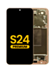 OLED Assembly with Frame for Galaxy S24 (S921) (Sandstone Orange) (Premium)
