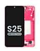 OLED Assembly with Frame for Galaxy S25 (S931) (Coral Red) (Service Pack)