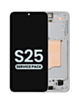 OLED Assembly with Frame for Galaxy S25 (S931) (Silver Shadow) (Service Pack)