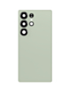 Back Cover Glass with Camera Lens and Adhesive for Galaxy S25 Ultra (S938) (No Logo) (Titanium Jade Green)