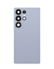 Back Cover Glass with Camera Lens and Adhesive for Galaxy S25 Ultra (S938) (No Logo) (Titanium Silver Blue)