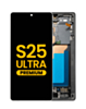 OLED Assembly with Frame for Galaxy S25 Ultra (S938) (Titanium White Silver) (Premium)