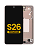 OLED Assembly with Frame for Galaxy S26 (S942) (Pink Gold) (Premium)