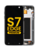 OLED Assembly with Frame for Galaxy S7 Edge (G935) (BLACK) (Premium)