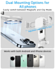 Magnetic Phone Selfie Stick for iPhone / Android (White) (Only Ground Shipping)
