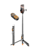 Auto Pop-Up Selfie Stick Tripod with Bluetooth Remote (BLACK) (Only Ground Shipping)