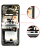 OLED Assembly with Frame for Galaxy Z Flip 3 F711 (WHITE) (US and International) (Service Pack)