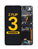 OLED Assembly with Frame for Galaxy Z Flip 3 F711 (PHANTOM BLACK) (US & International) (Premium)