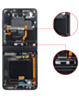 OLED Assembly with Frame for Galaxy Z Flip 3 F711 (PHANTOM BLACK) (US & International) (Premium)