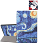 Old Style Notebook Design Case - Starry Night for Galaxy Tab S9 / Tab S9 FE / Tab S10 FE / Tab S10 Lite (Only Ground Shipping)