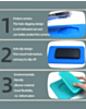 TE-715 Mini LCD Screen Film Repair Silicone Mat with Camera Protection Function (BLUE)