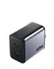 PISEN Bolt GaN 2C Dual Port Fast Charger (45W) (Gray) (Only Ground Shipping)