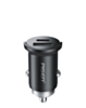 PISEN Quick Type-C + USB-A Mini Car Charger Set with USB C-C Cable (30W) (3ft) (Only Ground Shipping)