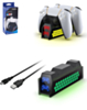 Dobe Dual Honeycomb RGB Charger for PlayStation 5 (Dual Sense) Wireless Controller (Only Ground Shipping)