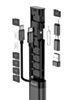 Budi 9 in 1 Essential Travel Charging & Data Sync Cable Stick - BLACK (Only Ground Shipping)