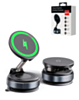 360° Adjustable Vacuum Suction Car Phone Holder with Wireless Charging - BLACK (15W) (Only Ground Shipping)