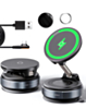 360° Adjustable Vacuum Suction Car Phone Holder with Wireless Charging - BLACK (15W) (Only Ground Shipping)