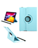 Universal 12" 360 Degree Rotating Leather Swivel Stand Case (LIGHT BLUE) (Only Ground Shipping)