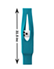 Long Soft Stretch Knit Phone Sleeve - TEAL (Only Ground Shipping)