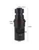 10X-200X Zoom WD100 Continuously Variable 0.7X-5X Adjustable Magnification FHD C-Mount Lens for HDMI VGA USB Microscope Camera (Only Ground Shipping)