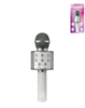 Shiny Karaoke Microphone Speaker with Disco Ball Insert - WHITE PEARLS (Only Ground Shipping)