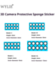 WYLIE 3D Front and Rear Camera Protective Sponge Sticker (4 Types / 70 Pcs / Box)