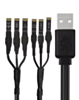 WYLIE 3A 6-Ports USB Power Boot DC Power Supply Test Cable for iPhone 8 to 16 Pro Max