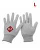 Antistatic Carbon Fiber Gloves / PU Coated Gloves (L)