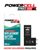 Stock up on the POWERCELL PRO MSR extended capacity replacement battery for iPhone X with 3000 mAh. Spot weld required.
