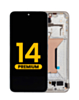 OLED Assembly with Frame for Xiaomi 14 (White) (Premium)