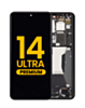 OLED Assembly with Frame for Xiaomi 14 Ultra (Black) (Premium)