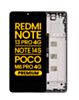 OLED Assembly with Frame for Xiaomi Redmi Note 13 Pro 4G / Xiaomi Poco M6 Pro 4G / Xiaomi Redmi Note 14S (Midnight Black) (Premium)